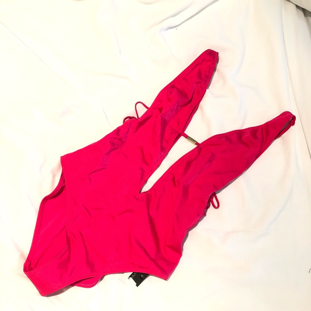 Hot pink one piece